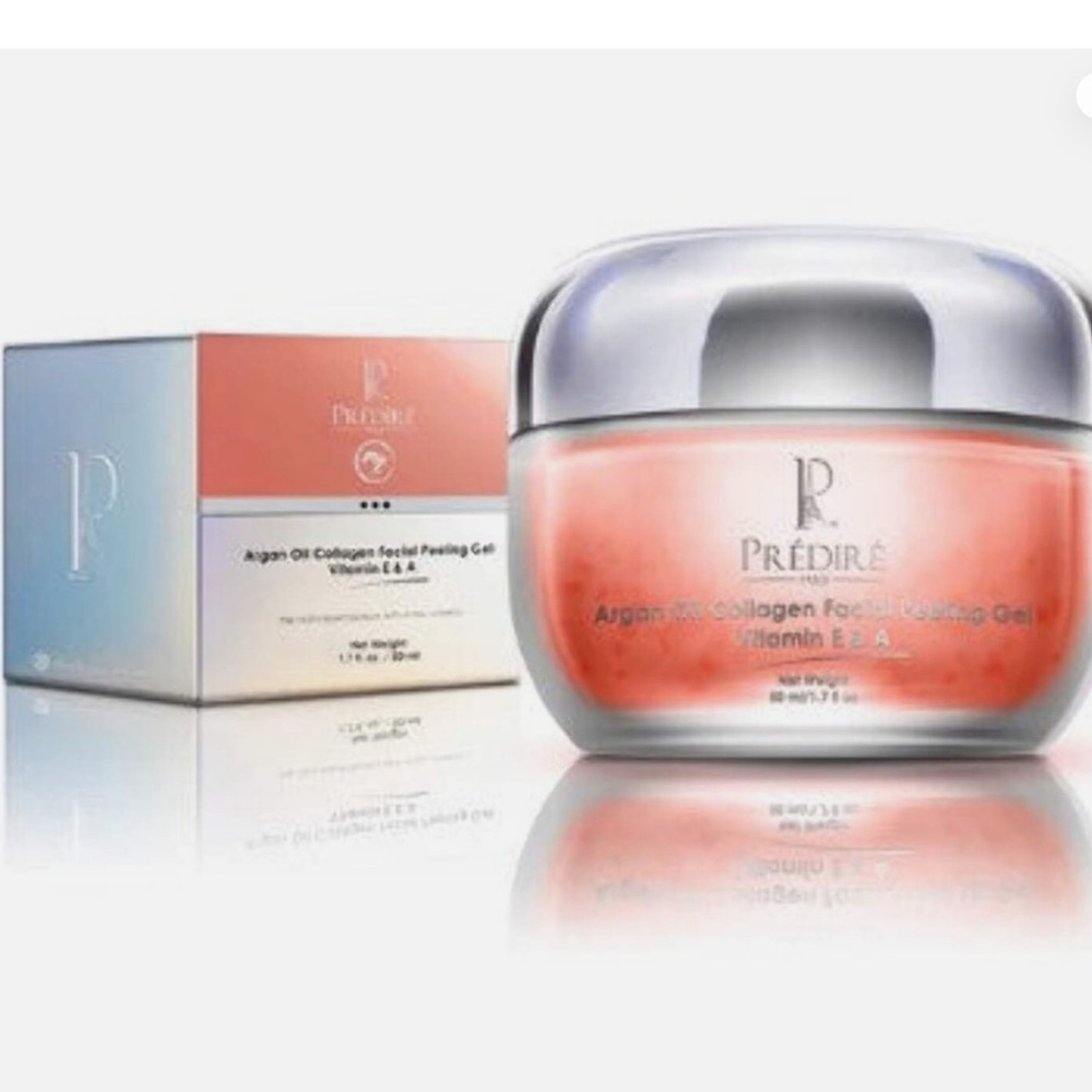 Argan Oil Collagen Facial Peeling Gel - Silver and Orange